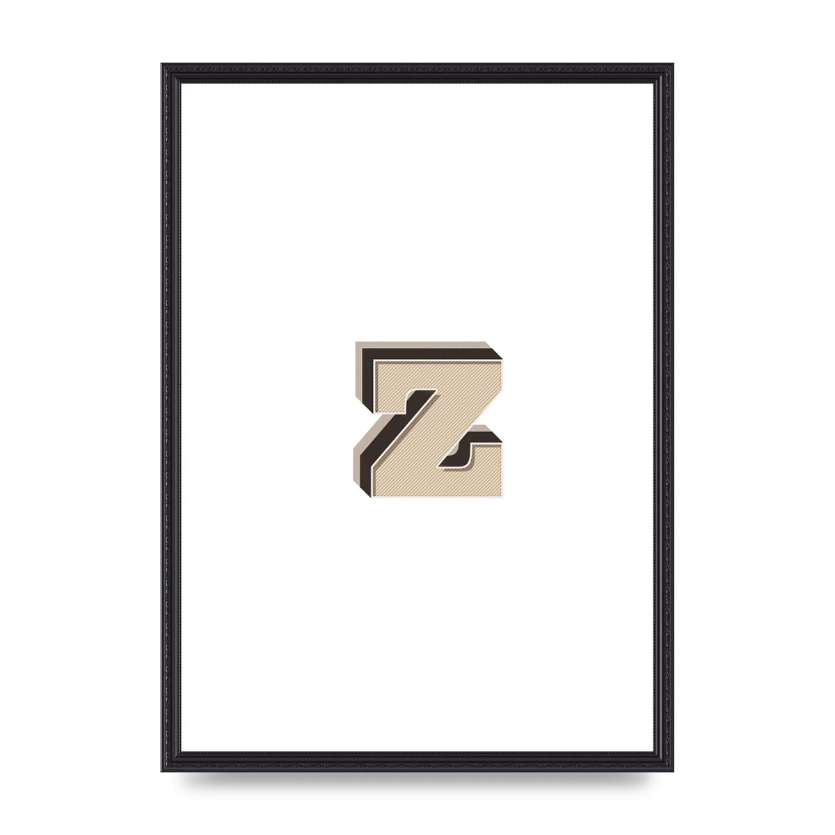 Alphabet Mix Match Z" Wall Art - A2 framed