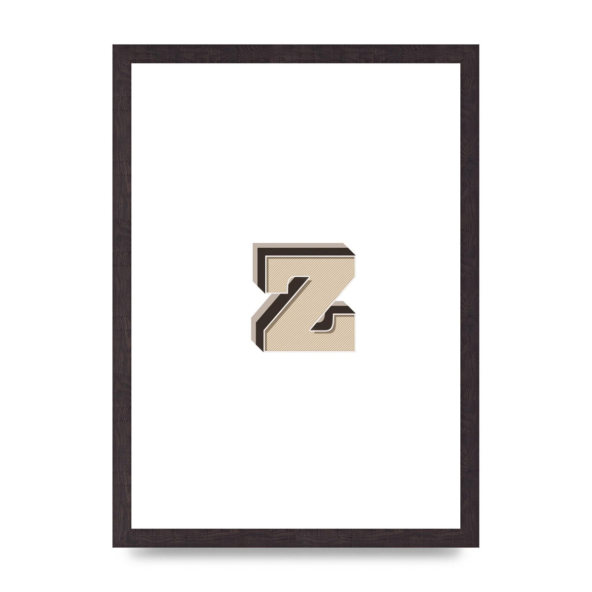 Alphabet Mix Match Z" Wall Art - A3 framed