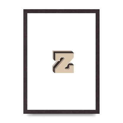Alphabet Mix Match Z" Wall Art - A3 framed