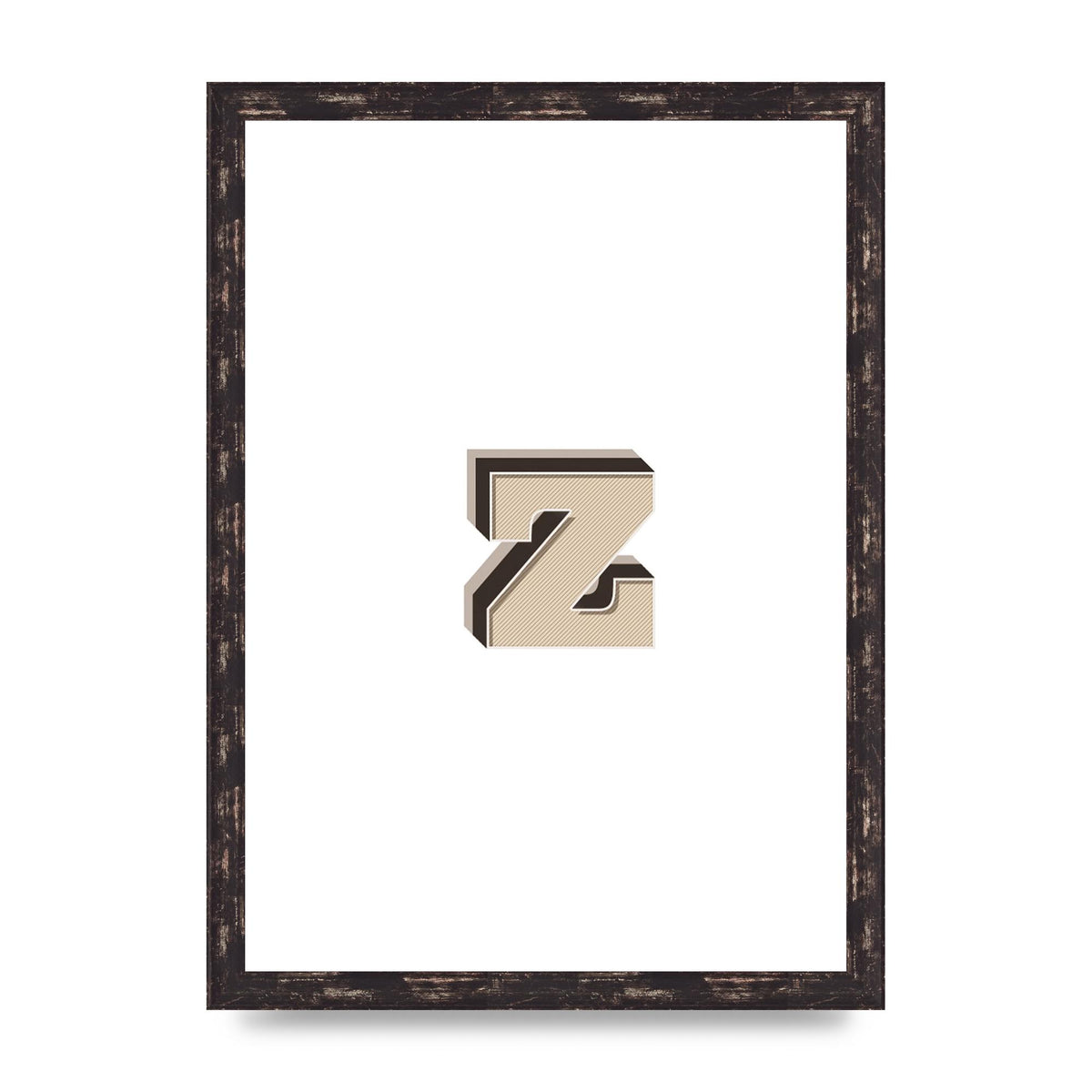 Alphabet Mix Match Z" Wall Art - A3 framed