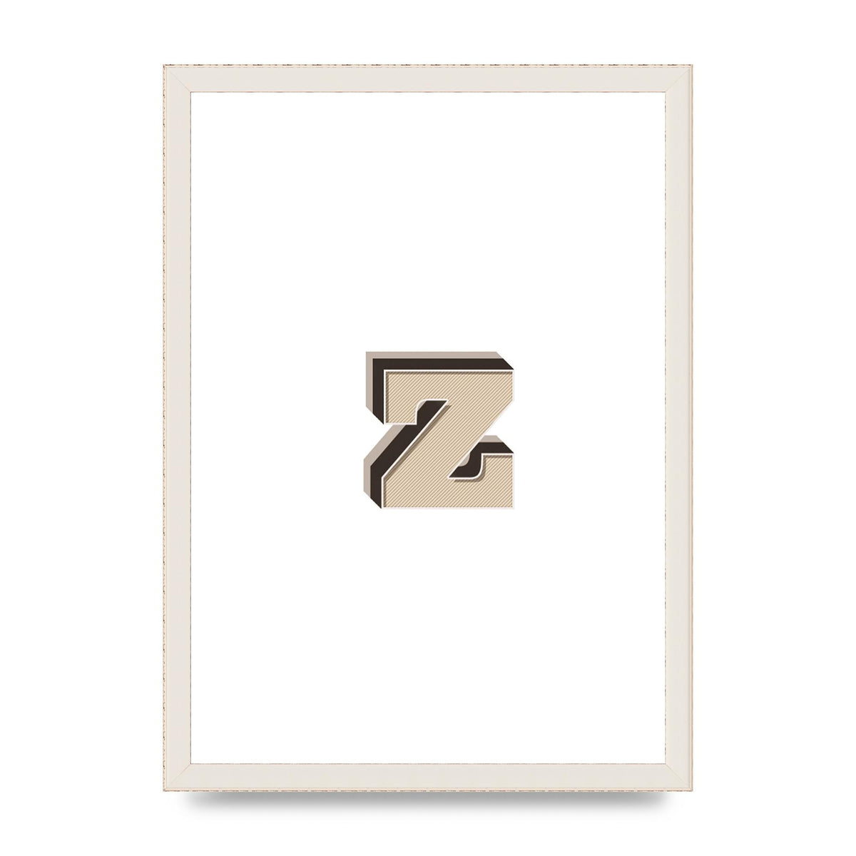 Alphabet Mix Match Z" Wall Art - A3 framed