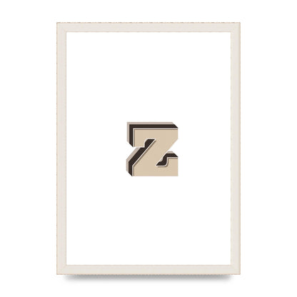 Alphabet Mix Match Z" Wall Art - A3 framed