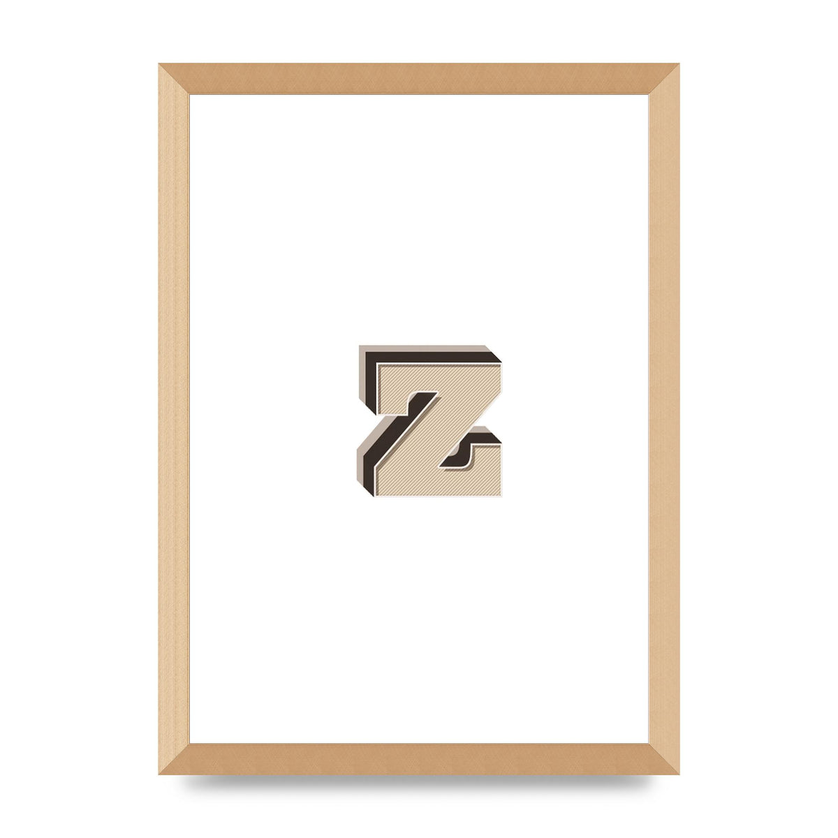 Alphabet Mix Match Z" Wall Art - A3 framed