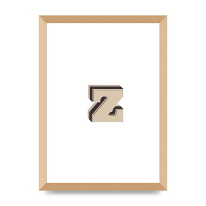 Alphabet Mix Match Z" Wall Art - A3 framed