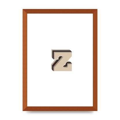 Alphabet Mix Match Z" Wall Art - A3 framed