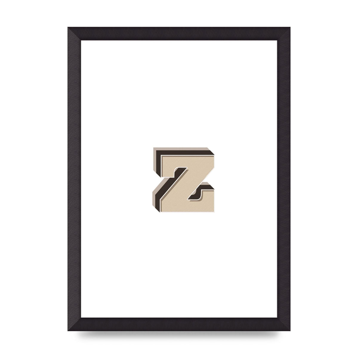 Alphabet Mix Match Z" Wall Art - A3 framed