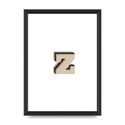 Alphabet Mix Match Z" Wall Art - A3 framed
