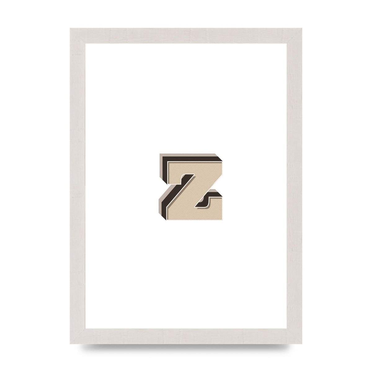 Alphabet Mix Match Z" Wall Art - A4 framed