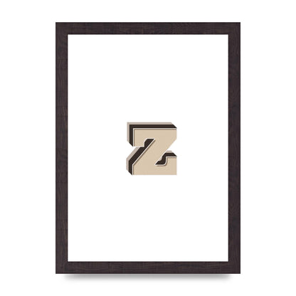 Alphabet Mix Match Z" Wall Art - A4 framed
