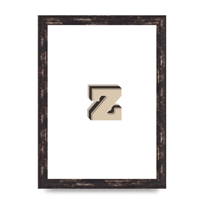 Alphabet Mix Match Z" Wall Art - A4 framed