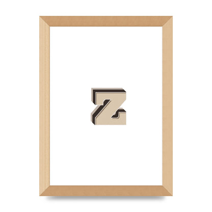 Alphabet Mix Match Z" Wall Art - A4 framed