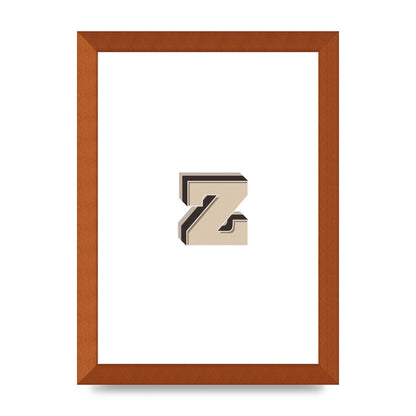 Alphabet Mix Match Z" Wall Art - A4 framed