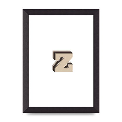 Alphabet Mix Match Z" Wall Art - A4 framed