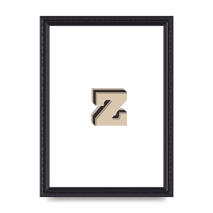 Alphabet Mix Match Z" Wall Art - A4 framed