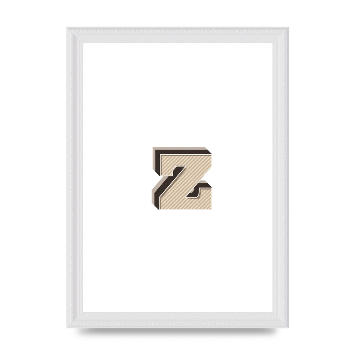 Alphabet Mix Match Z" Wall Art - A4 framed