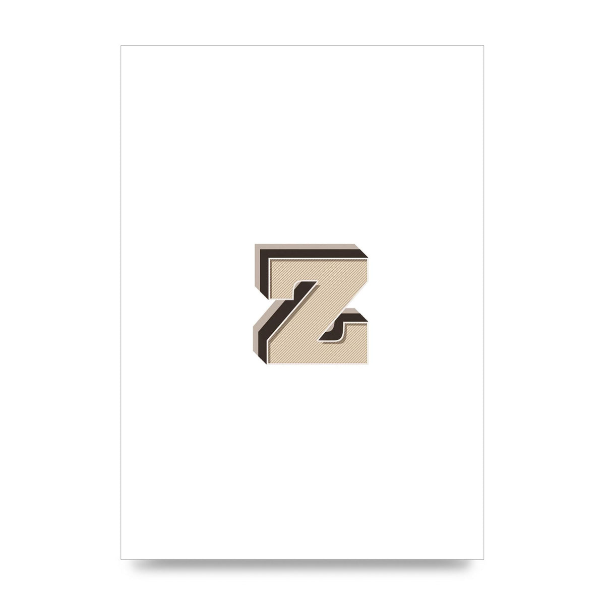 Alphabet Mix Match Z" Wall Art - unframed print