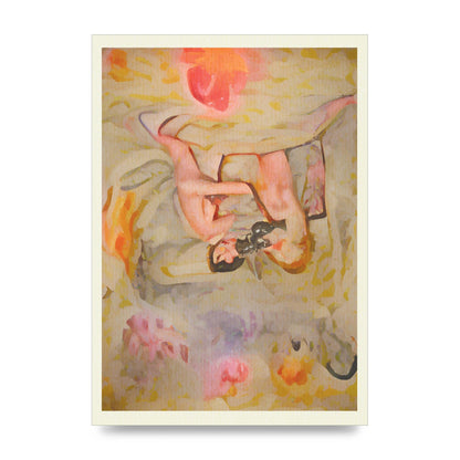 Textured Abstract Watercolour Wall Art - unframed print