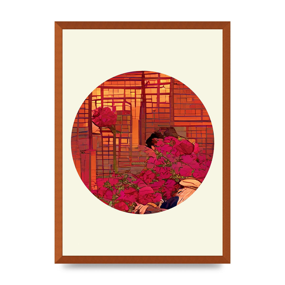 Japanese Watercolour Disc Three Art For The Home - A2 framed