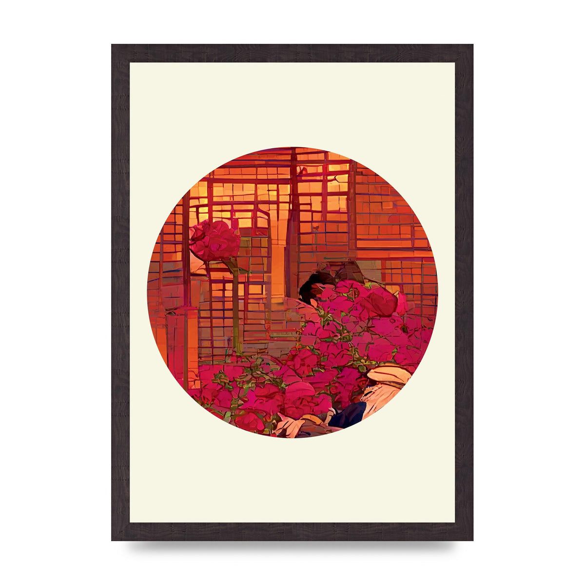 Japanese Watercolour Disc Three Art For The Home - A3 framed