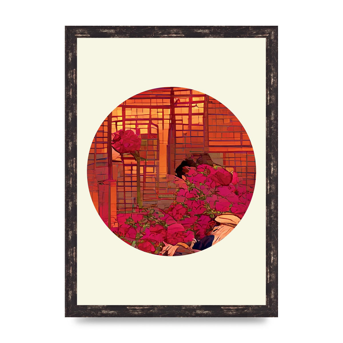 Japanese Watercolour Disc Three Art For The Home - A3 framed