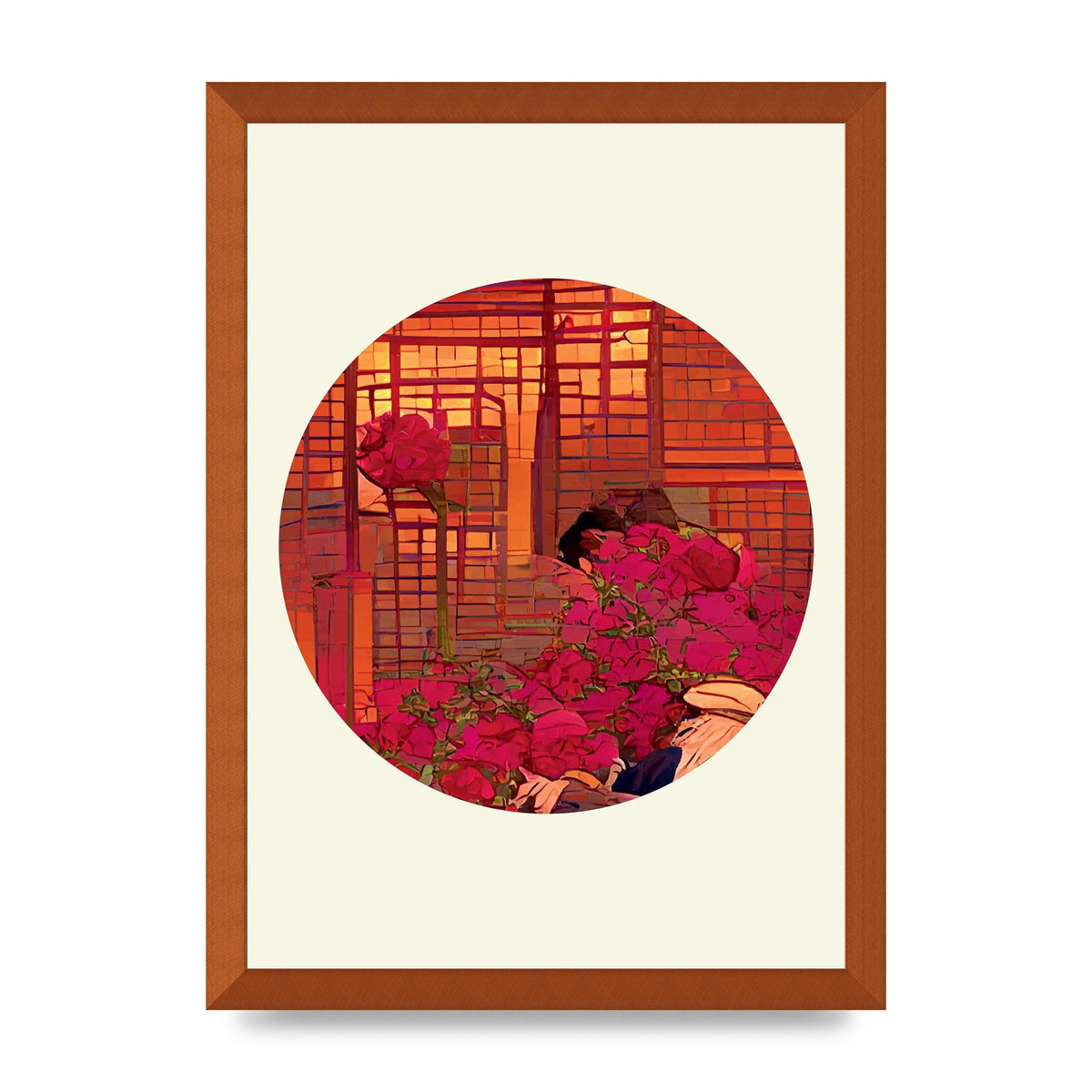 Japanese Watercolour Disc Three Art For The Home - A3 framed