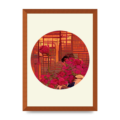 Japanese Watercolour Disc Three Art For The Home - A3 framed