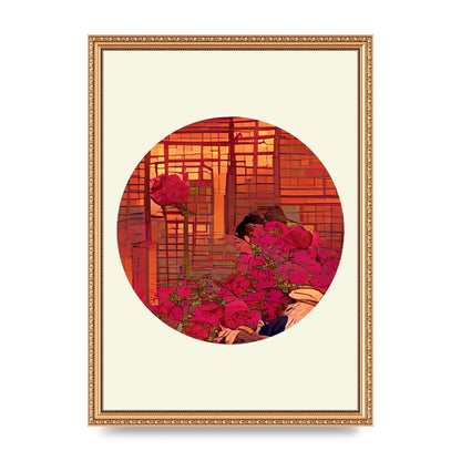 Japanese Watercolour Disc Three Art For The Home - A3 framed
