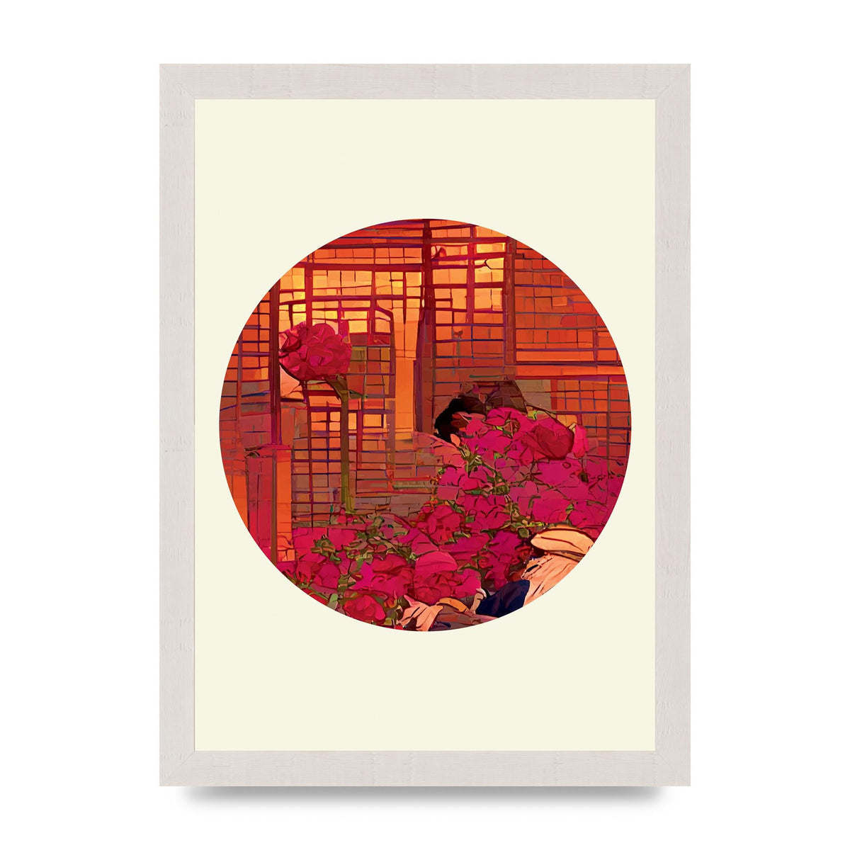 Japanese Watercolour Disc Three Art For The Home - A4 framed
