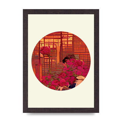 Japanese Watercolour Disc Three Art For The Home - A4 framed