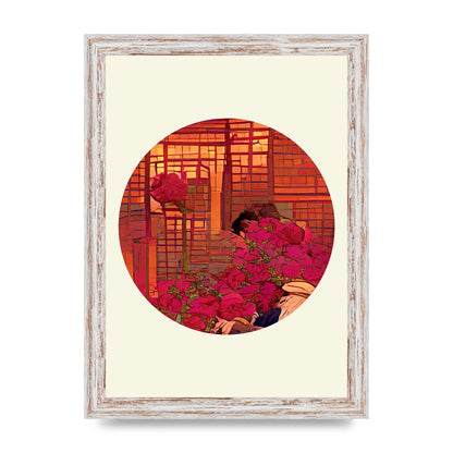 Japanese Watercolour Disc Three Art For The Home - A4 framed