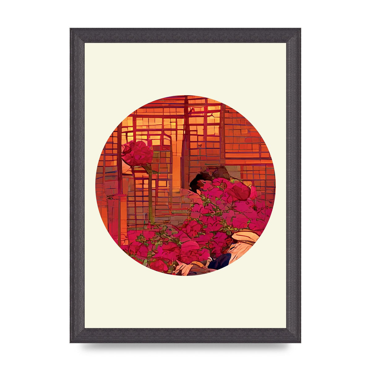 Japanese Watercolour Disc Three Art For The Home - A4 framed