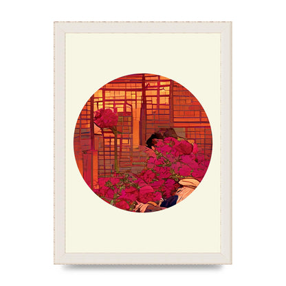 Japanese Watercolour Disc Three Art For The Home - A4 framed
