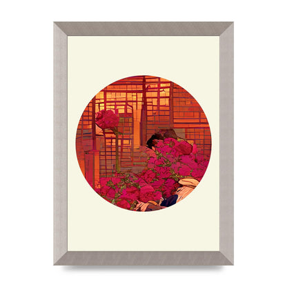 Japanese Watercolour Disc Three Art For The Home - A4 framed