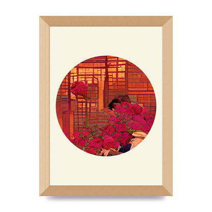 Japanese Watercolour Disc Three Art For The Home - A4 framed