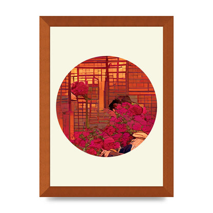 Japanese Watercolour Disc Three Art For The Home - A4 framed