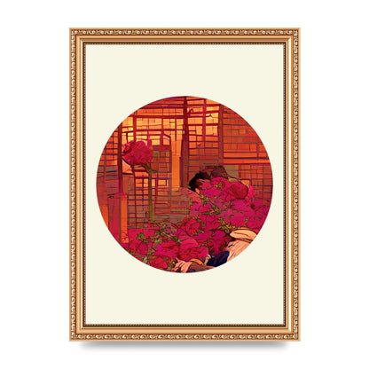 Japanese Watercolour Disc Three Art For The Home - A4 framed