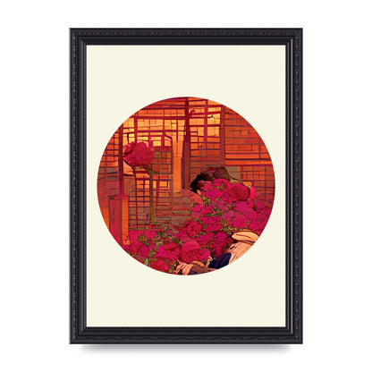 Japanese Watercolour Disc Three Art For The Home - A4 framed
