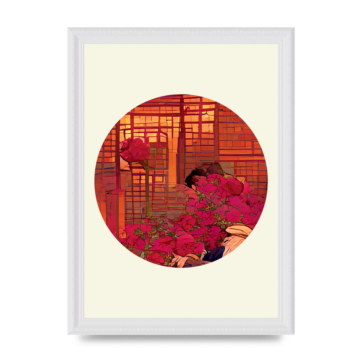 Japanese Watercolour Disc Three Art For The Home - A4 framed
