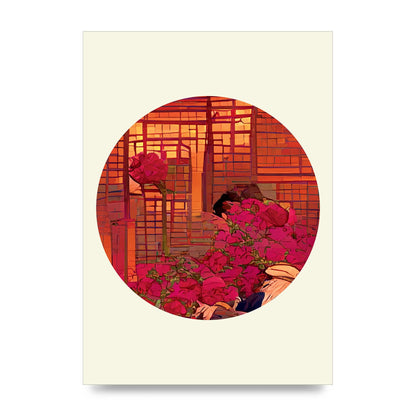 Japanese Watercolour Disc Three Art For The Home - unframed print