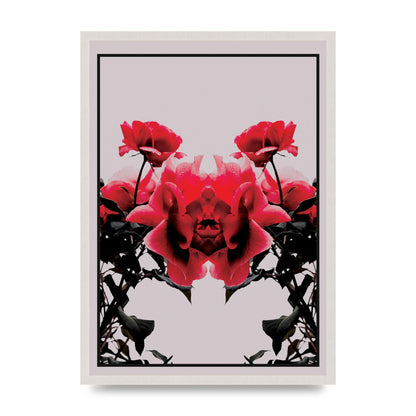 Symmetrical Flower One Wall Art - A2 framed
