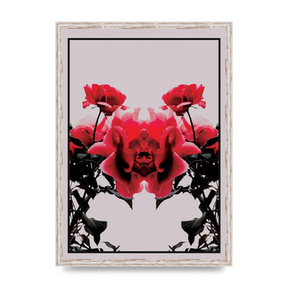 Symmetrical Flower One Wall Art - A2 framed