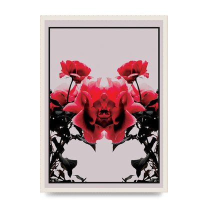 Symmetrical Flower One Wall Art - A2 framed