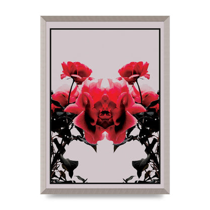 Symmetrical Flower One Wall Art - A2 framed