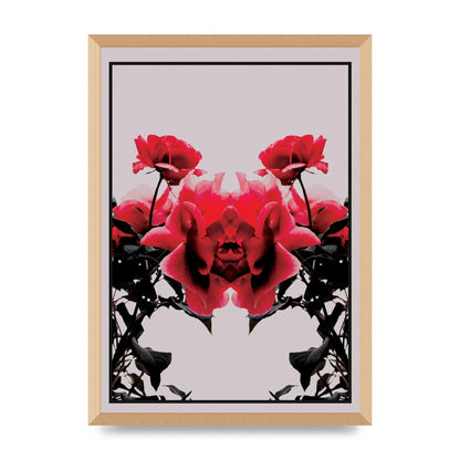 Symmetrical Flower One Wall Art - A2 framed