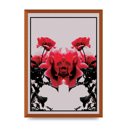 Symmetrical Flower One Wall Art - A2 framed