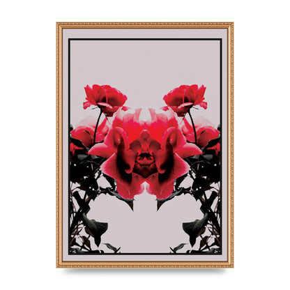 Symmetrical Flower One Wall Art - A2 framed