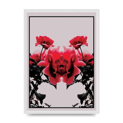 Symmetrical Flower One Wall Art - A2 framed