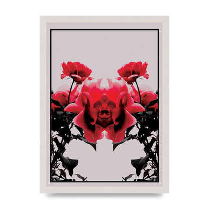 Symmetrical Flower One Wall Art - A3 framed