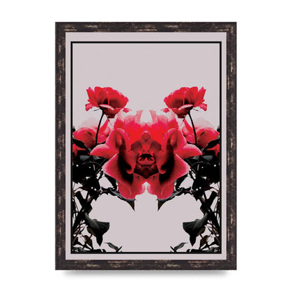 Symmetrical Flower One Wall Art - A3 framed