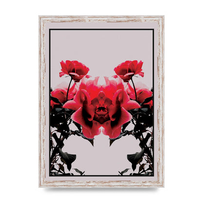 Symmetrical Flower One Wall Art - A3 framed